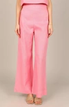 Petal And Pup Petal & Pup Devlin Wide Leg Linen Pants In Pink