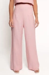 Petal And Pup Petal & Pup Devlin Wide Leg Linen Pants In Pink