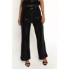 Petal And Pup Petal & Pup Drea Sequin Straight Leg Pants In Black