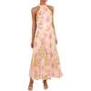 Petal And Pup Petal & Pup Eden Floral Halter Maxi Dress In Pink