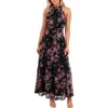 Petal And Pup Petal & Pup Eden Floral Halter Maxi Dress In Black