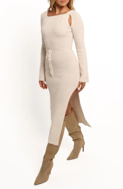 Petal And Pup Petal & Pup Edina Cutout Sweater Dress In White