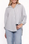 Petal And Pup Petal & Pup Edwards Stripe Shirt In Silver