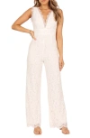 Petal And Pup Petal & Pup Eloise Cotton Blend Lace Jumpsuit In White