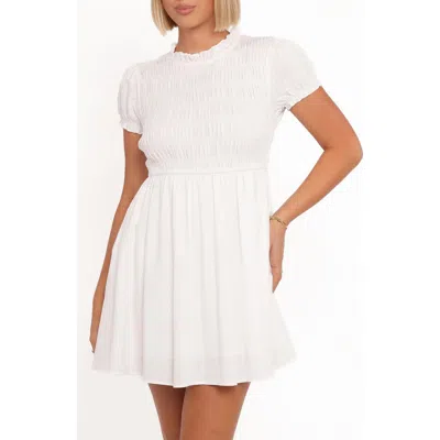 Petal And Pup Petal & Pup Emari Puff Sleeve Minidress In White
