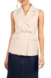 Petal And Pup Petal & Pup Emberley Tie Waist Vest In Neutral