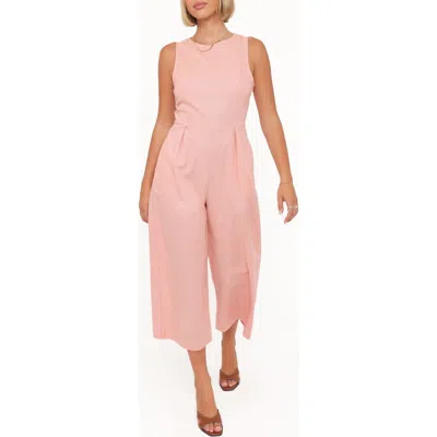 Petal And Pup Petal & Pup Ester Linen Blend Jumpsuit In Pink