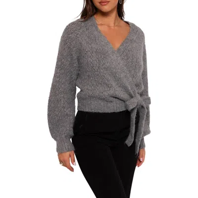Petal And Pup Petal & Pup Etta Wrap Cardigan In Gray