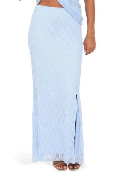 Petal And Pup Petal & Pup Faeriel Lace Knit Maxi Skirt In Blue