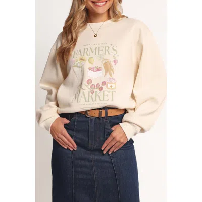 Petal And Pup Petal & Pup Farmer's Market Graphic Sweatshirt In Neutral
