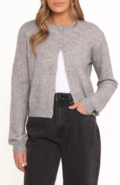 Petal And Pup Petal & Pup Fauna Tonal Stitch Cardigan In Multi