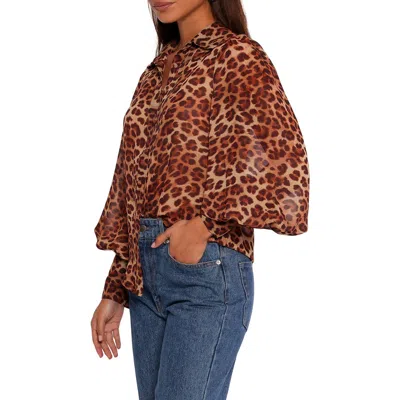 Petal And Pup Petal & Pup Fleetwood Print Button-up Shirt In Animal Print