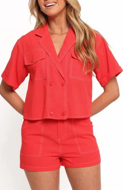 Petal And Pup Petal & Pup Flo Shirt In Red