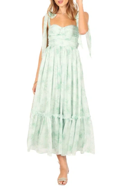 Petal And Pup Petal & Pup Floret Midi A-line Sundress In Green