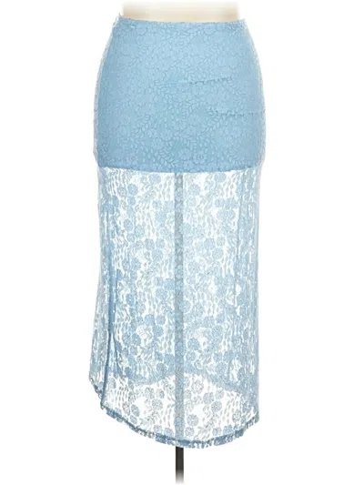 Pre-owned Petal And Pup Formal Skirt In Blue
