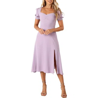 Petal And Pup Petal & Pup Franklin Puff Sleeve Dress In Purple