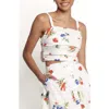 Petal And Pup Petal & Pup Geneva Fruit Print Bow Accent Cotton Camisole In White