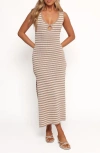 Petal And Pup Petal & Pup Glade Open Knit Maxi Dress In Brown