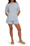 Petal And Pup Petal & Pup Granger Knit Top & Shorts Set In Blue