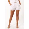 Petal And Pup Petal & Pup Hale Linen & Cotton Shorts In White
