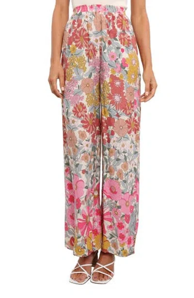 Petal And Pup Petal & Pup Hart High Waist Floral Wide Leg Pant In Multi