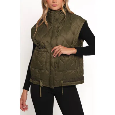 Petal And Pup Petal & Pup Haven Quilted Vest In Blue