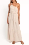 Petal And Pup Petal & Pup Hilde Asymmetric Maxi Dress In Gray