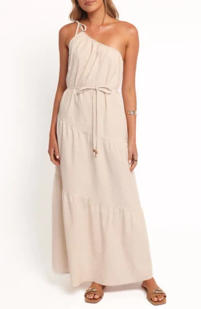 Petal And Pup Petal & Pup Hilde Asymmetric Maxi Dress In Gray