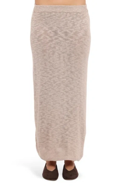 Petal And Pup Petal & Pup Indya Knit Maxi Skirt In Brown