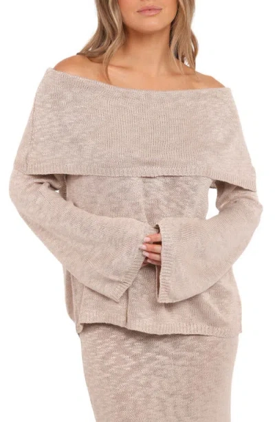 Petal And Pup Petal & Pup Indya Off The Shoulder Sweater In Multi
