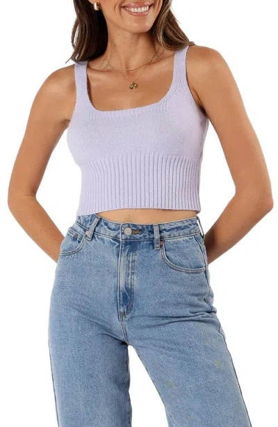 Petal And Pup Petal & Pup Isabel Crop Sweater Tank In Gray