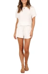 Petal And Pup Petal & Pup Ittai T-shirt & High Waist Shorts Set In White