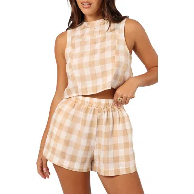 Petal And Pup Petal & Pup Jemmy Button Back Crop Shell In Multi