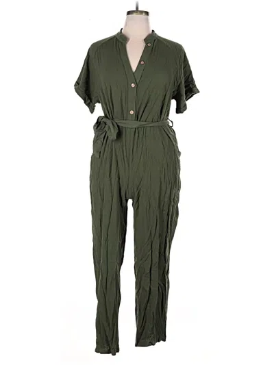 Pre-owned Petal And Pup Jumpsuit In Green