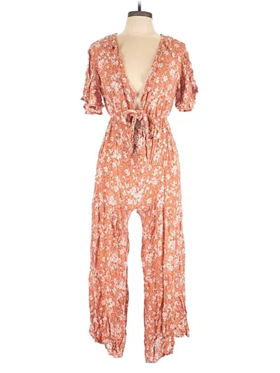 Pre-owned Petal And Pup Jumpsuit In Orange