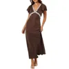 Petal And Pup Petal & Pup Kathryn Maxi Dress In Brown