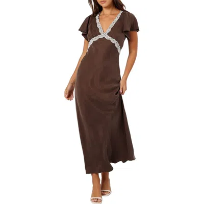 Petal And Pup Petal & Pup Kathryn Maxi Dress In Brown