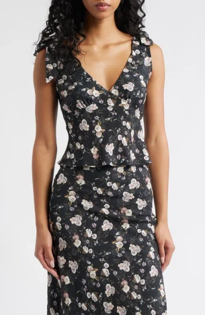 Petal And Pup Petal & Pup Kedra Tie Shoulder Top In Black