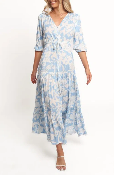 Petal And Pup Petal & Pup Kelda Floral Sundress In Blue