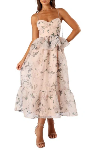 Petal And Pup Petal & Pup Kennie Floral Print Midi Dress In Pink