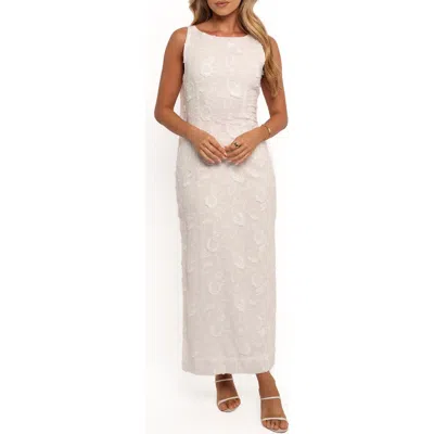 Petal And Pup Petal & Pup Kerry Floral Embroidered Sleeveless Maxi Dress In White