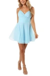 Petal And Pup Petal & Pup Kienna Tulle Minidress In Blue