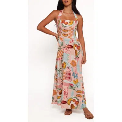 Petal And Pup Petal & Pup Kiera Halter Maxi Dress In Pink