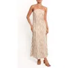 Petal And Pup Petal & Pup Kim Halter Maxi Dress In Brown