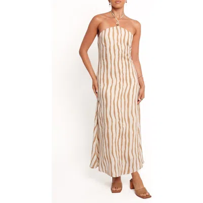 Petal And Pup Petal & Pup Kim Halter Maxi Dress In Brown