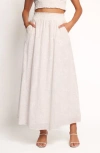 Petal And Pup Petal & Pup Kimora Embroidered Maxi Skirt In White