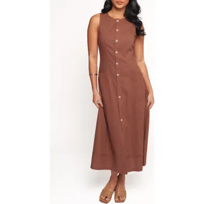 Petal And Pup Petal & Pup Kingsley Sleeveless Dress In Brown