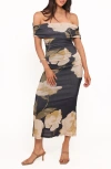 Petal And Pup Petal & Pup Koda Floral Off The Shoulder Dress In Multi