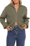Petal And Pup Petal & Pup Kourtney Rib Zip Cardigan In Multi