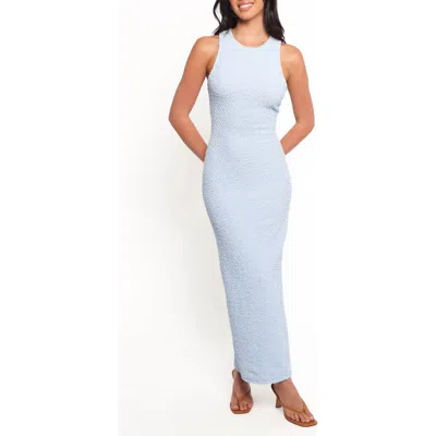 Petal And Pup Petal & Pup Kristine Pucker Knit Body-con Maxi Dress In Blue